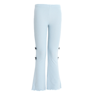 舞蹈裤儿童女秋冬加绒喇叭裤女童拉丁舞裤练功服裤子形体微喇长裤