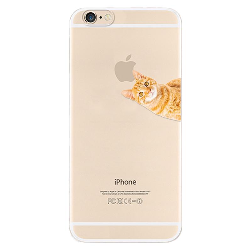 可爱肥橘猫咪适用iPhone13苹果7plus手机壳14promax卡通6s8透明se第二2三3代女款超薄软