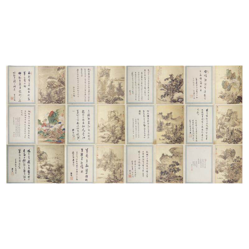 高清艺术喷绘画芯临摹学习卷轴画