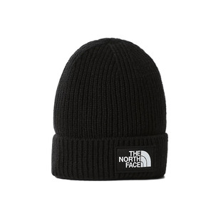 The North Face北面美版LOGO男女防风保暖针织毛线帽Beanie