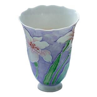 梵汝高颜值闻香杯景德镇釉下彩手绘百合芬芳品茗单杯主人杯聚香杯