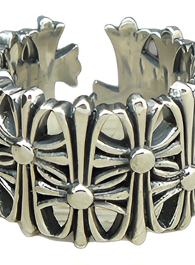 纯银十字架戒指男女时尚欧美潮饰