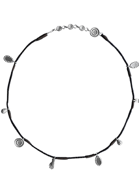 SALE E PEPE胡椒盐 纯银泪手编绳项链