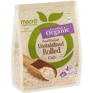 澳洲Macro organic oats有机燕麦片无糖素食快熟免煮需煮全家早餐