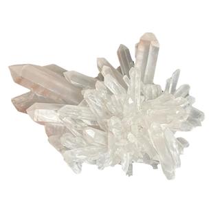 精品天然白水晶簇晶柱小迷你净化消磁原石矿标办公书桌面摆件鱼缸