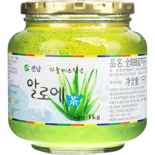 韩国原装进口全南蜂蜜芦荟茶1kg 泡水喝的饮品水果茶果味茶冲饮