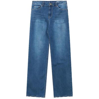 滨波蓝色Standard直筒牛仔裤