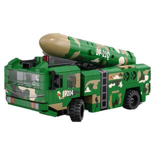 cada咔搭积木东风导弹车军事航天文创模型编程益智拼装玩具礼物