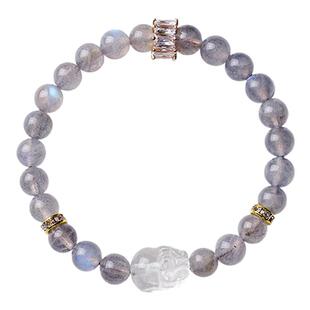 宫里上新月光石手串女天然灰月光水晶手链高级感新年礼物送女生