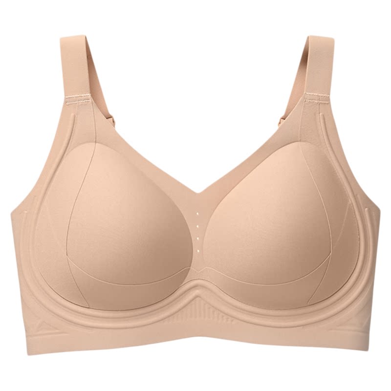 古今无痕内衣大码大胸MM显瘦女粉底液聚拢收副乳无钢圈透气文胸罩