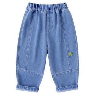 【软牛仔】嘟嘟家儿童牛仔裤春款宝宝裤子春秋廓形裤男童长裤春装
