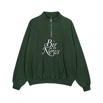 SPELLEDIT新闻半拉链卫衣