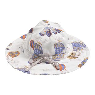 英氏乐享儿童防晒帽婴儿宝宝遮阳帽子男女孩夏季幼儿园外出渔夫帽