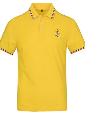 夏季黄色短袖休闲百搭上衣