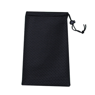 网布跳绳收纳袋多用途三明治网眼布弹性透气小布袋抽绳束口收纳袋