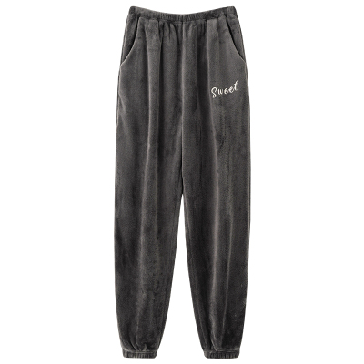 男士珊瑚绒加厚保暖睡裤