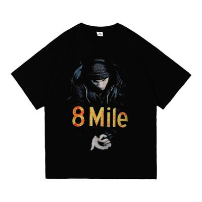 宽松短袖嘻哈复古青少年