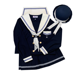 花见森原创(津兰川)正统JK制服裙短袖日系校供春夏绀色水手服套装