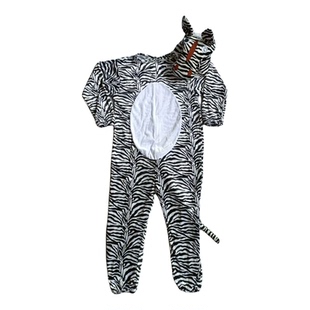 儿童COSPLAY马年卡通动物造型舞蹈演出服斑马白龙马表演亲子服装