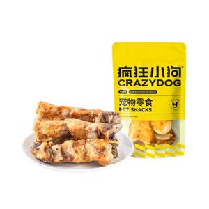疯狂小狗磨牙棒牛蹄清洁牙齿牛骨