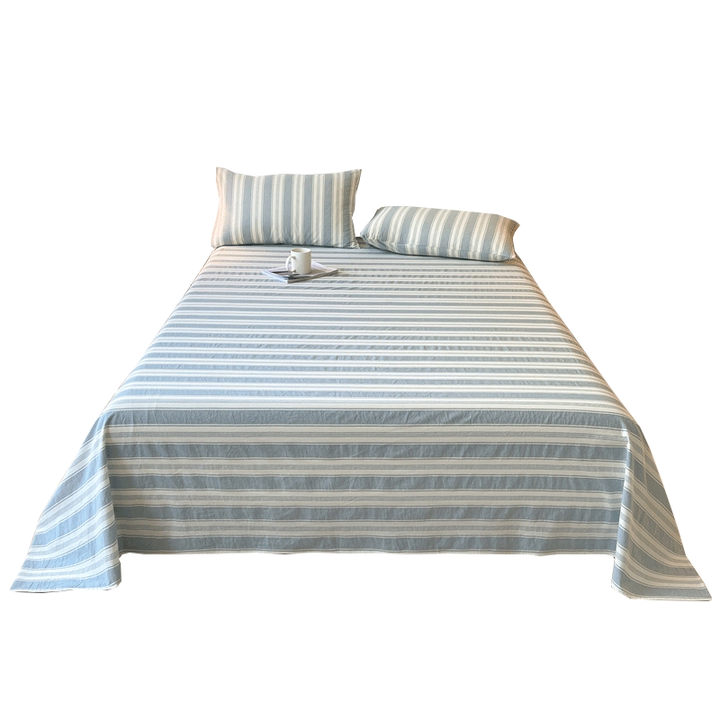 A类100%纯棉床单单件全棉水洗单人床被单床笠学生宿舍枕套2三件套