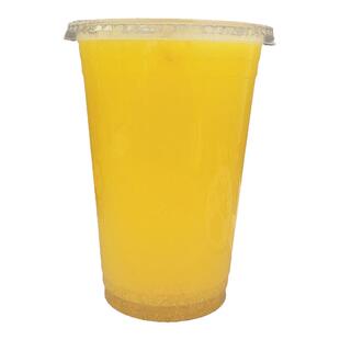 PLA可降解一次性杯子冷饮咖啡奶茶打包杯聚乳酸材质带盖新款50只