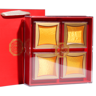 珍品四宝礼品盒通用西洋参石斛鹿茸海参元贝虫草花海味干货空盒子