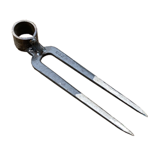 二齿镐头锄头耙子道轨全钢刨土开荒松土翻地农用山地两齿二齿钩子