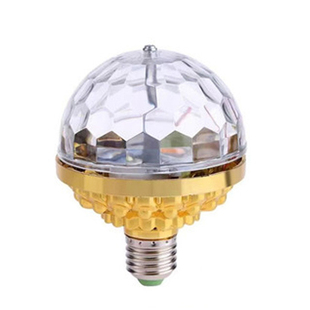 KTV旋转彩灯舞台灯氛围灯家庭跳舞蹦迪家用喜庆七彩水晶魔球灯泡