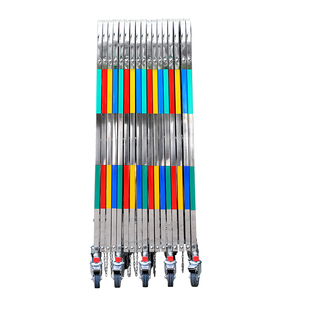 不锈钢伸缩围栏可移动施工安全防护隔离栏围挡活动围栏幼儿园护栏