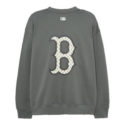 MLB官方 男女情侣复古老花logo套头卫衣休闲时尚秋季MTM12