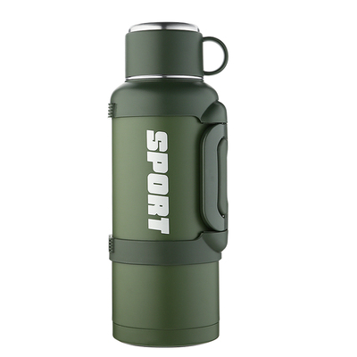 316不锈钢全钢材质双内盖保温壶