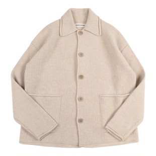 法国Casey Casey Rove羊毛大口袋针织外套