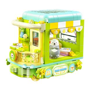 佳乐专萌宠列车积木儿童益智拼装玩具小火车模型送男女孩生日礼物