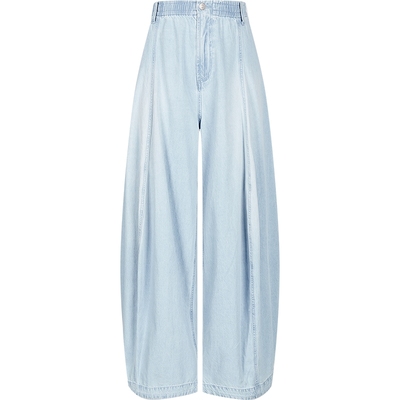 速写男装2026春阔腿裤宽松牛仔裤