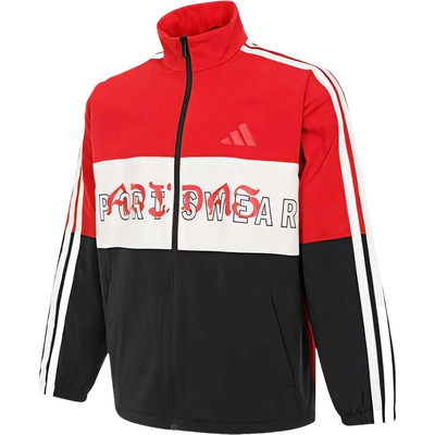 Adidas/阿迪达斯正品2025春季新款男士宽松拼接外套KA9750
