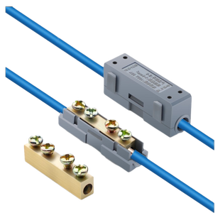 60 80 120a大功率可拼接快速接线端子黄铜接线柱电线线径16 35mm²