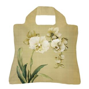 古画兰花买菜包折叠便携环保购物袋印花手提袋单肩包来图定印logo