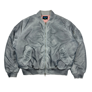 ComicTree C.t 2025冬季喷色水洗做旧ma-1飞行夹克棉服外套棉袄潮