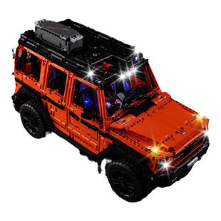 KGBOX乐高42177梅赛德斯奔驰大G透明亚克力展示盒LED灯具收纳防尘