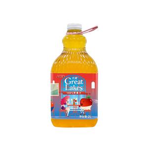 大湖100%果汁苹果汁2L