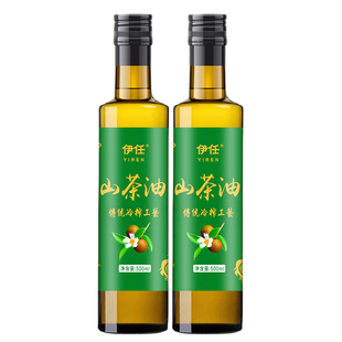 纯正宗野山茶油茶籽油500ml压榨一级天然纯茶树油官方旗舰店正品
