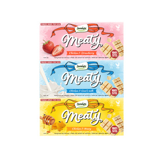 Meaty鸡肉冻干巧克力饼干猫狗通用训练奖励磨牙冻干洁齿磨牙零食