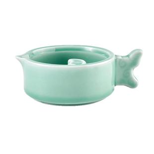 六品堂青瓷笔洗大号笔洗三件套笔洗缸文房四宝毛笔书法国画用品陶瓷水碟墨碟仿古书法工具茶洗多功能水盂