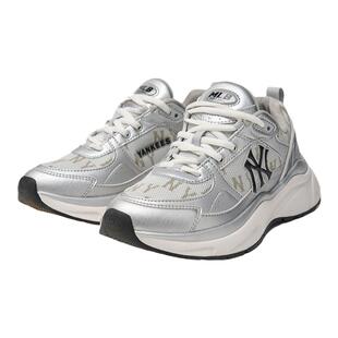 MLB官方男女情侣复古老花时尚老爹跑鞋厚底舒适运动鞋RNFSB/RNATF