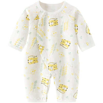 新生婴儿夏季连体衣a类纯棉