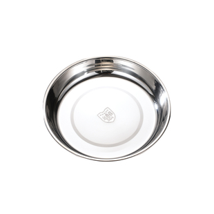 304不锈钢圆盘加厚浅盘菜盘家用菜碟子平底盘凉皮盘鱼盘饭盘烧烤