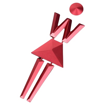 金属浮雕3D立体卫生间标识牌