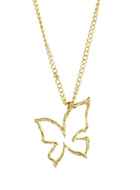 蝴蝶项链Aurozia18K重镀金礼物