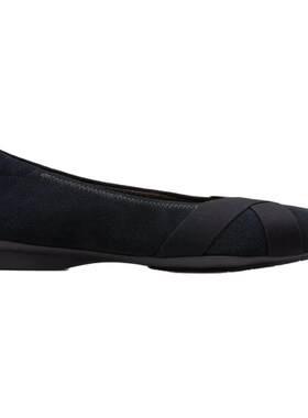 clarks/其乐女鞋夏季单鞋平底瓢鞋芭蕾舞鞋 精致方头职场一脚蹬